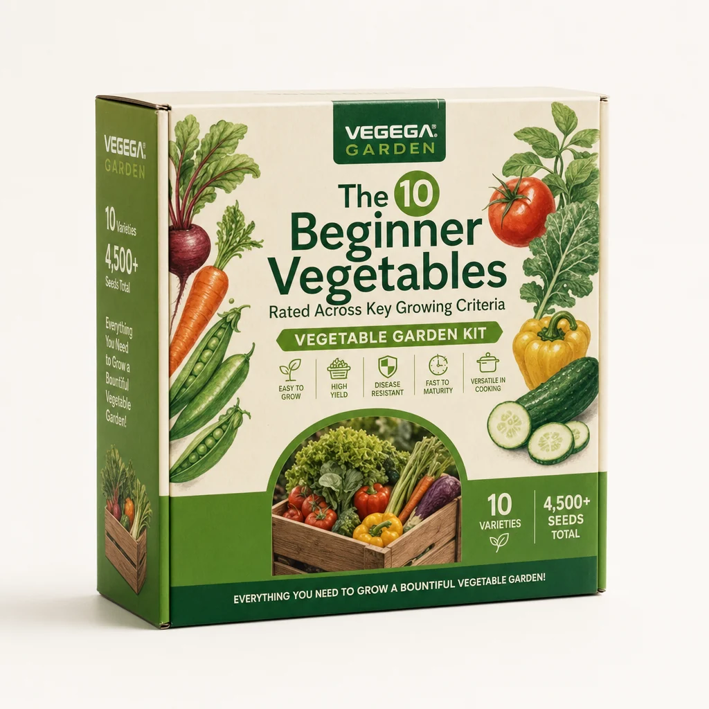 The 10 Beginner Vegetables Rated Across Key Growing Criteria