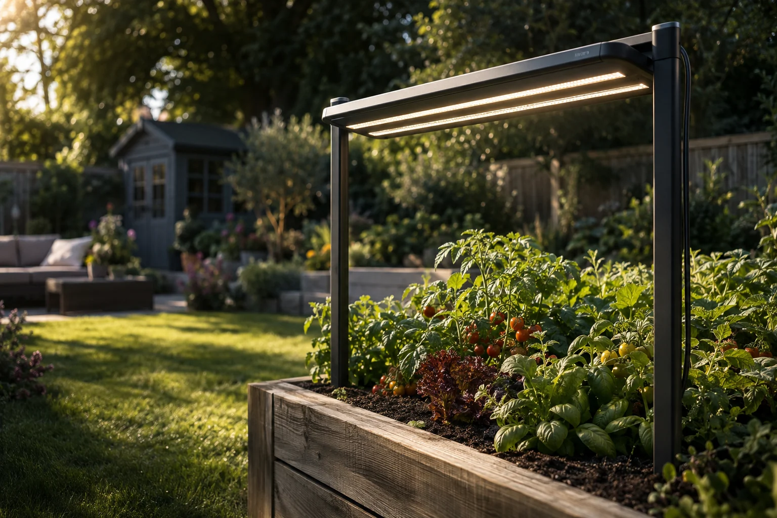 Grow Lamps and LED Grow Lights for Seedlings on Dark Windowsills