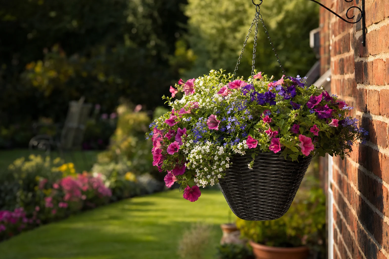 Hanging Baskets That Look Full and Last All Summer