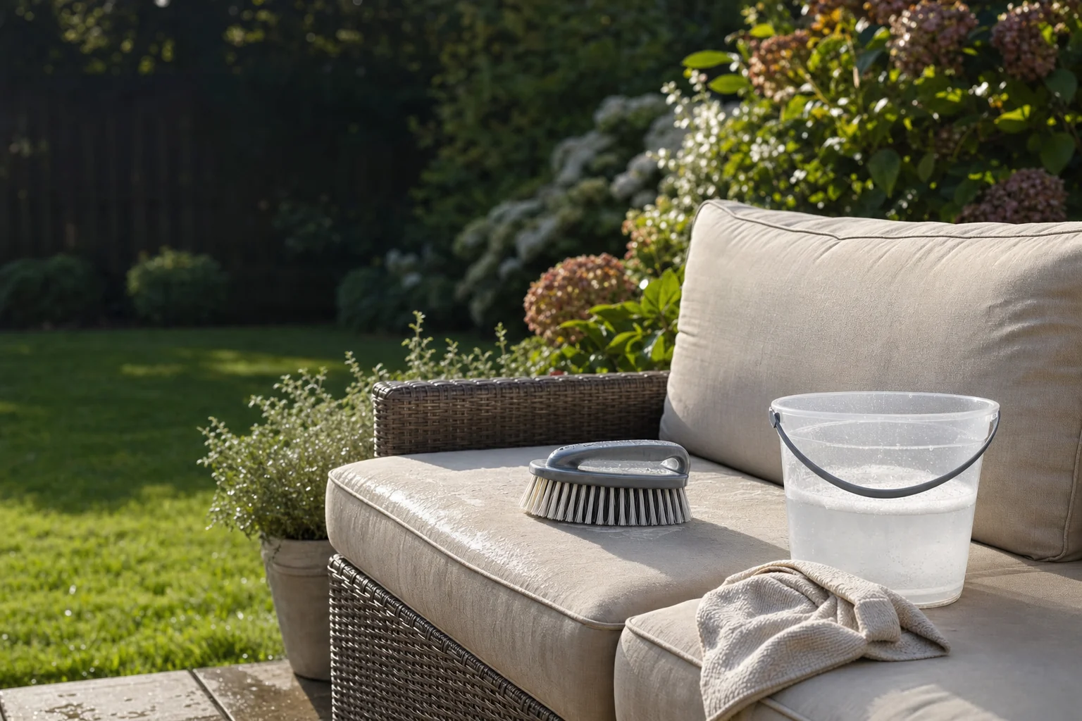 How to Clean Patio Furniture and Cushions Before You Store Them