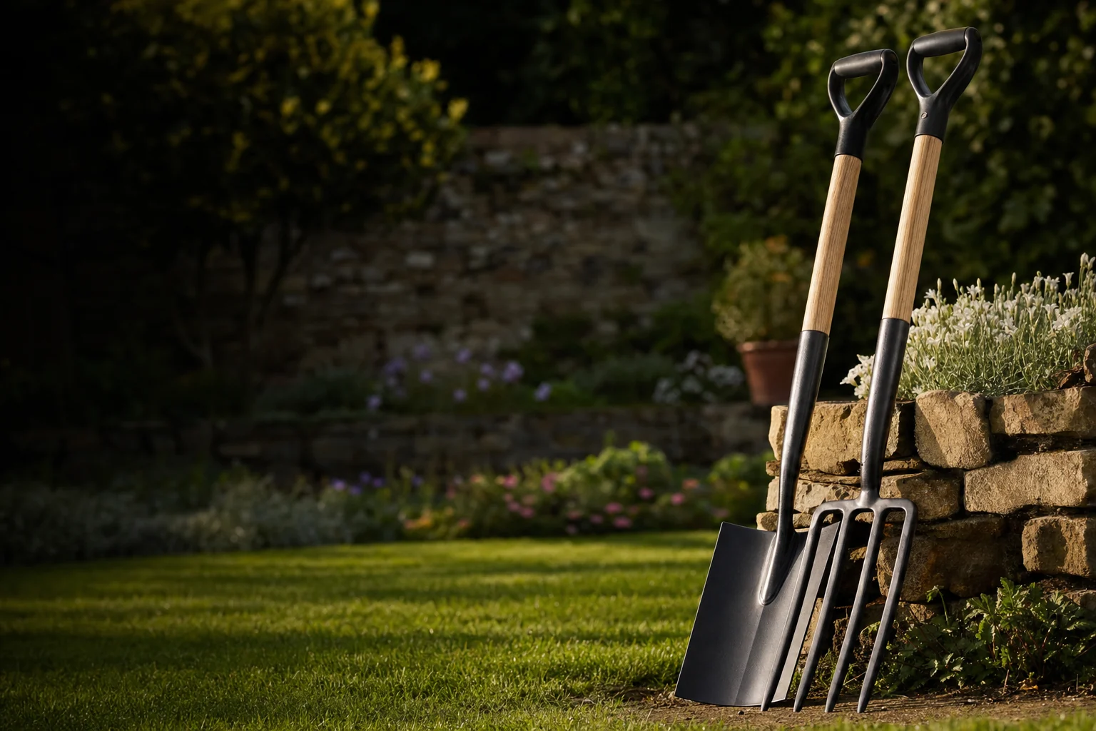 Spades and Digging Forks That Won't Snap on Heavy Ground