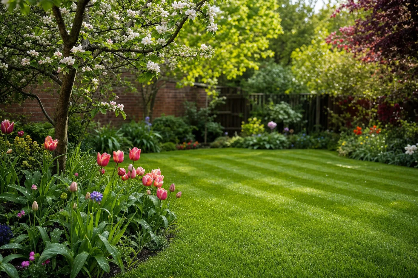 A UK garden in April