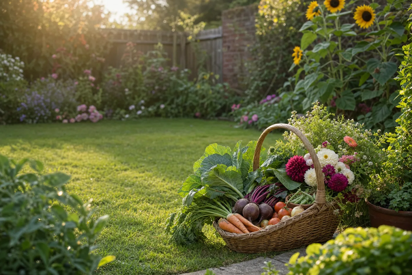 A UK garden in August