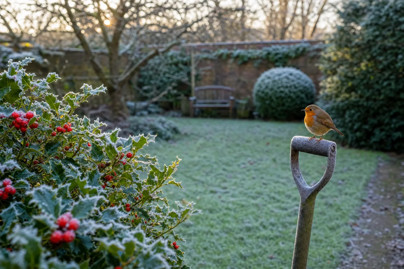 A UK garden in December