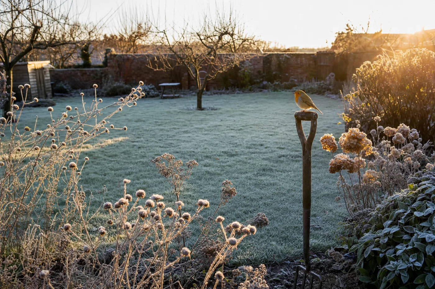 A UK garden in January