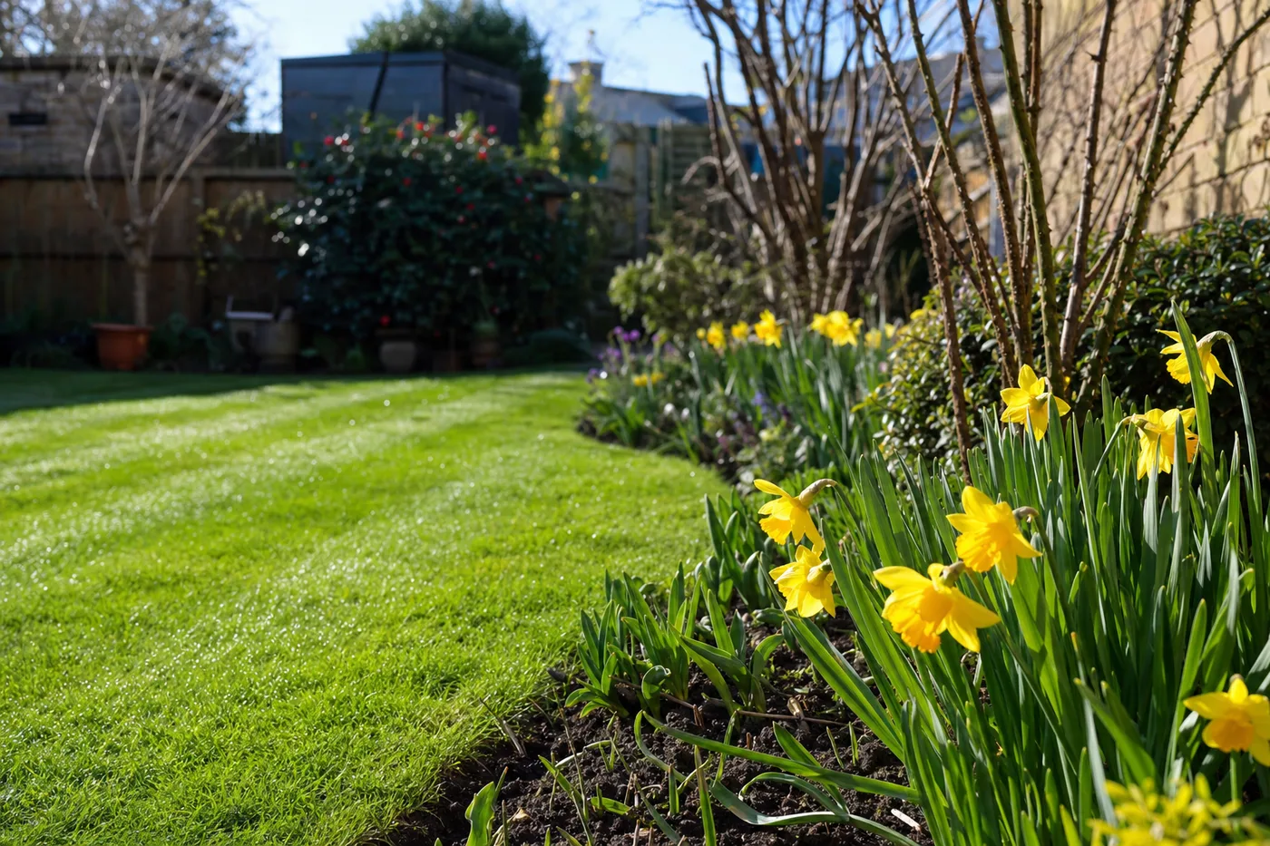 A UK garden in March